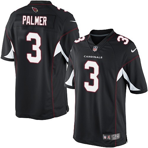 Men's Limited Carson Palmer Nike Jersey Black Alternate - #3 NFL Arizona Cardinals